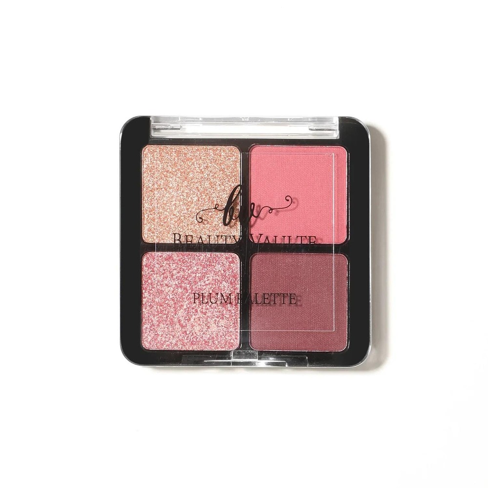 Beauty Vaulte Plum Palette Eyeshadow Quad 4 Shades Matte & Shimmer‎ New 7.2g